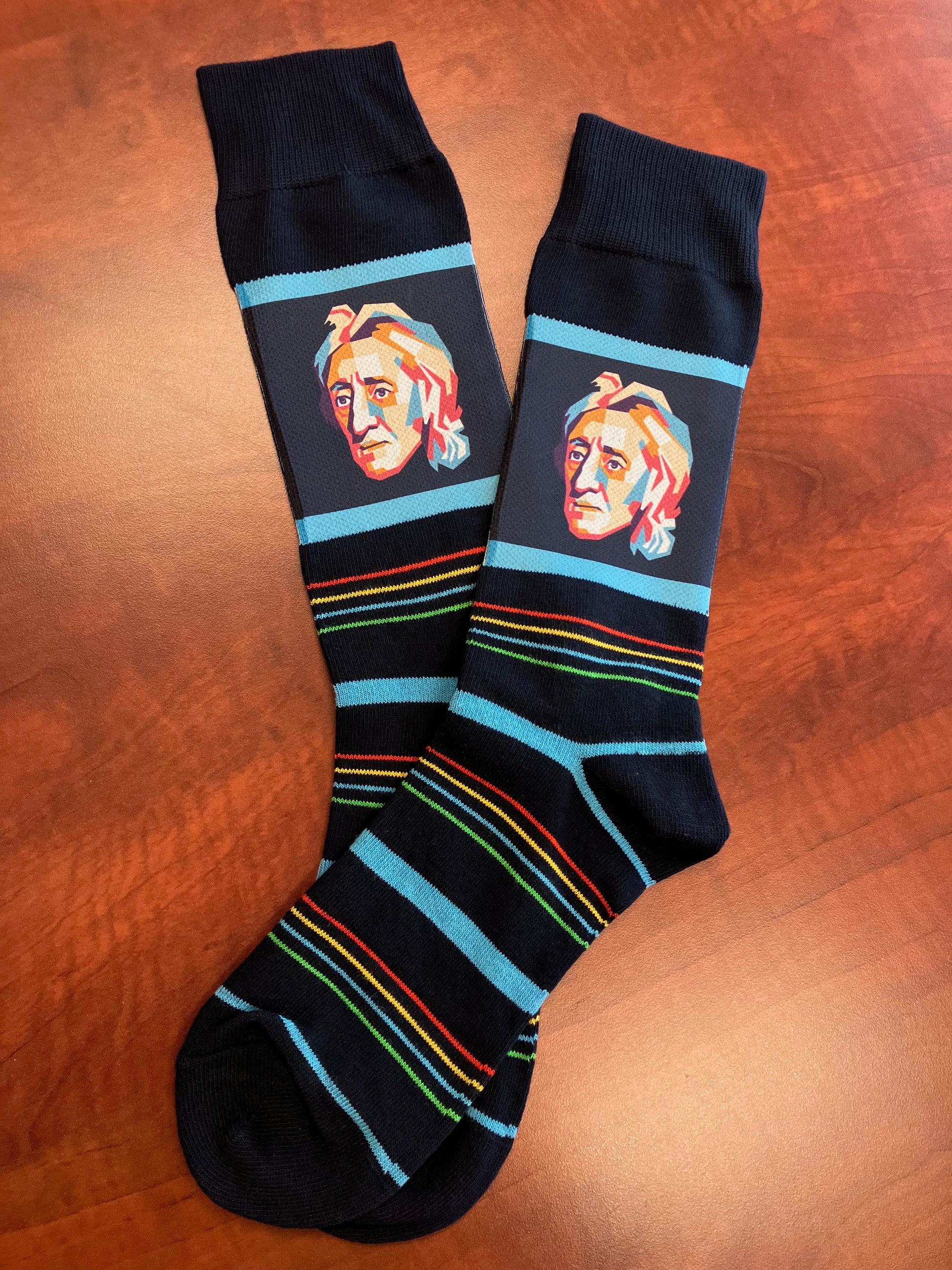 sweat wicking dress socks John Locke Men's Crew Dress Socks