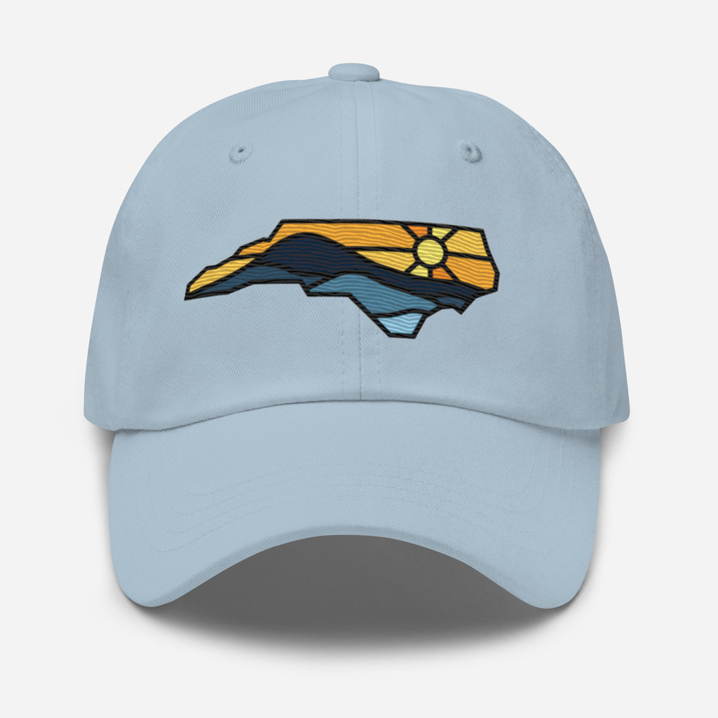 Spirit of NC Dad Hat in Black Outline