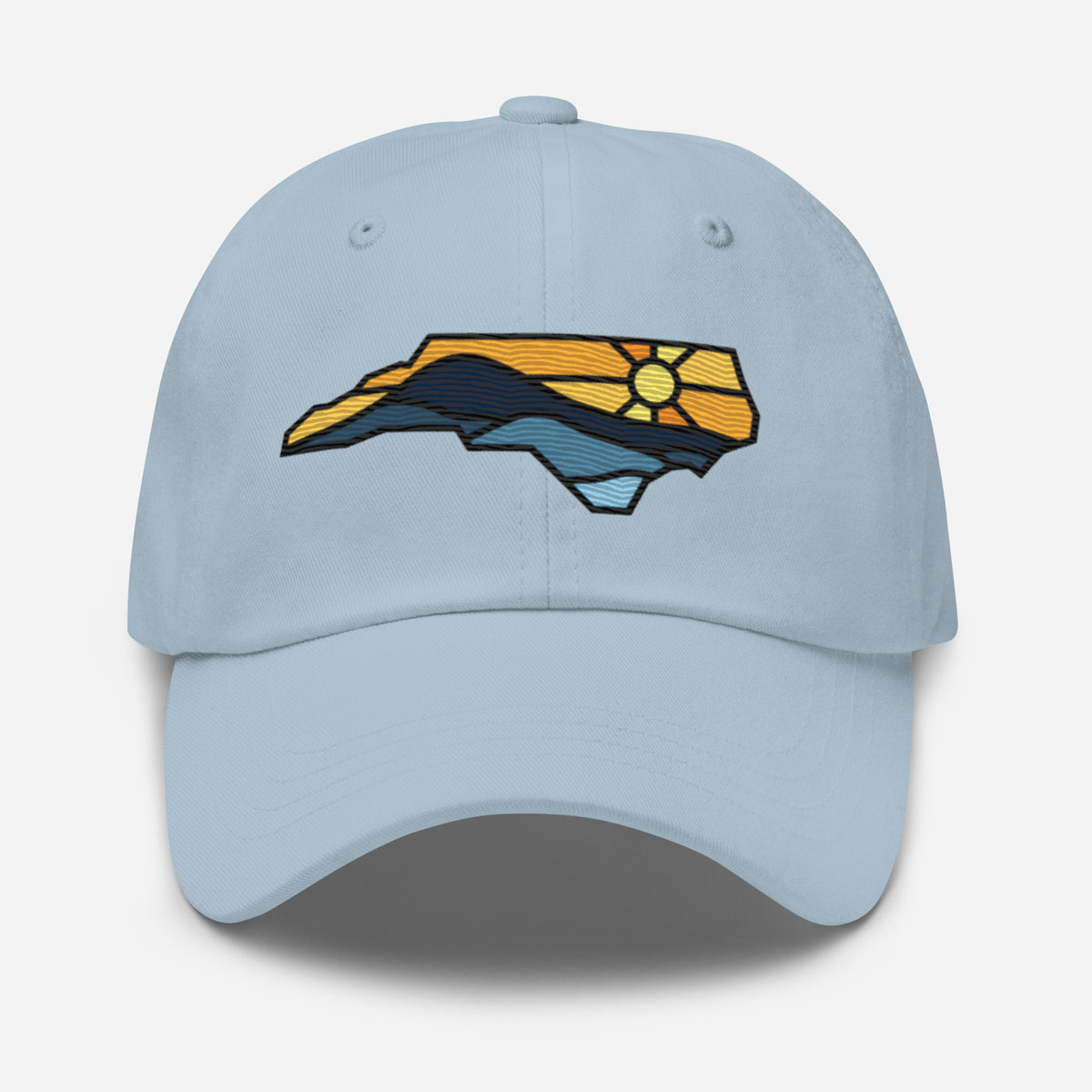 Spirit of NC Dad Hat in Black Outline