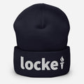 John Locke Foundation in White Cuffed Beanie