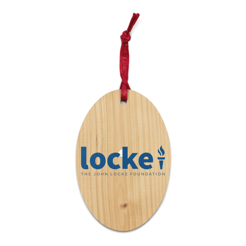 John Locke Foundation Wooden Ornaments