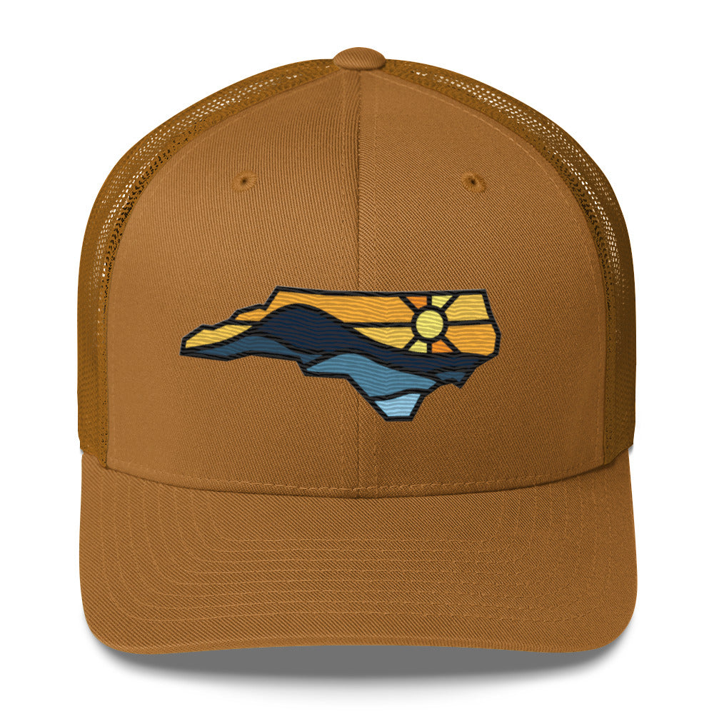 Spirit of NC Trucker Cap in Black Outline