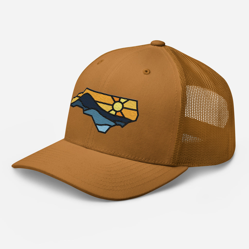 Spirit of NC Trucker Cap in Black Outline