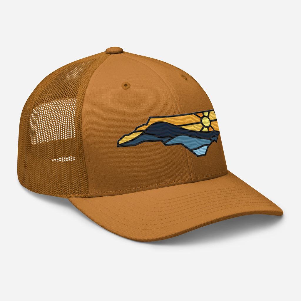 Spirit of NC Trucker Cap in Black Outline