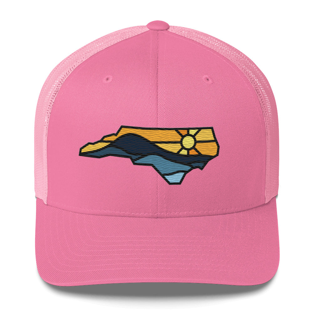 Spirit of NC Trucker Cap in Black Outline