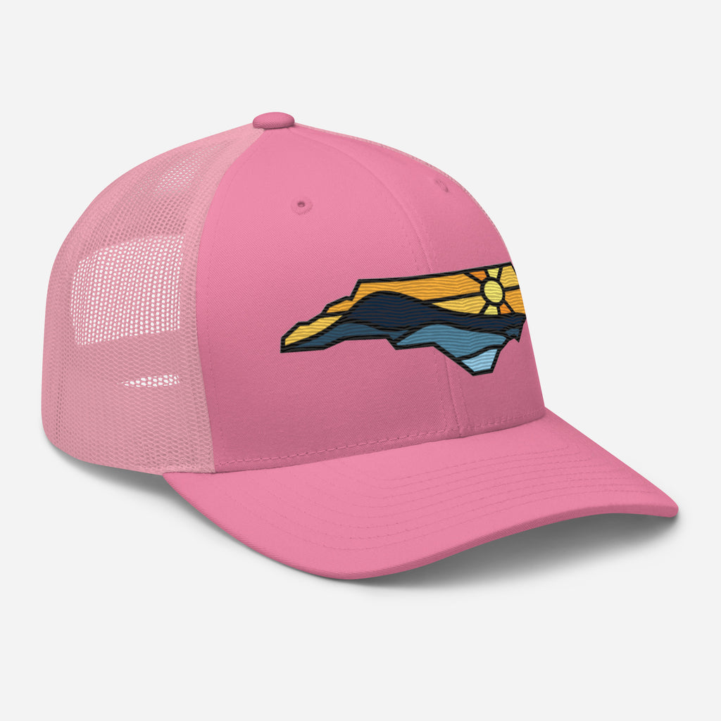 Spirit of NC Trucker Cap in Black Outline