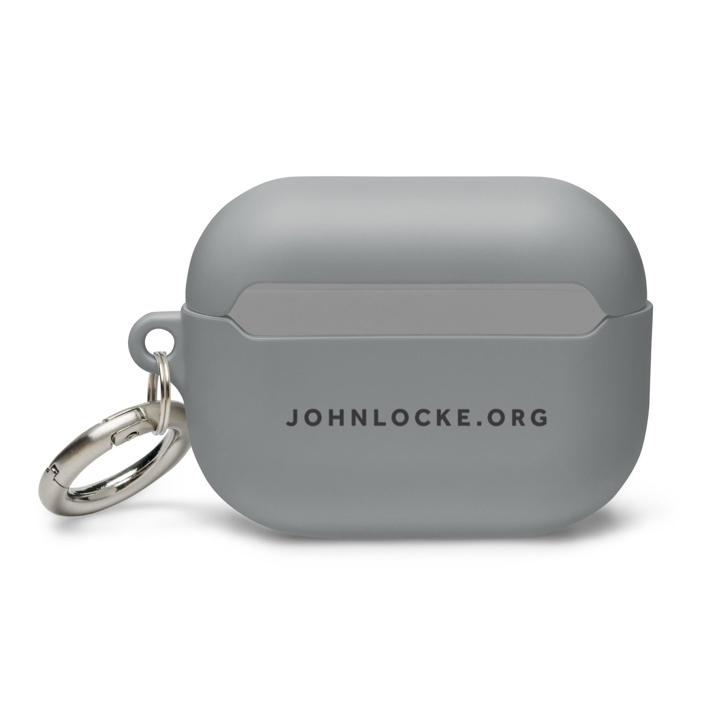 John Locke Foundation in White Rubber Case for AirPods®