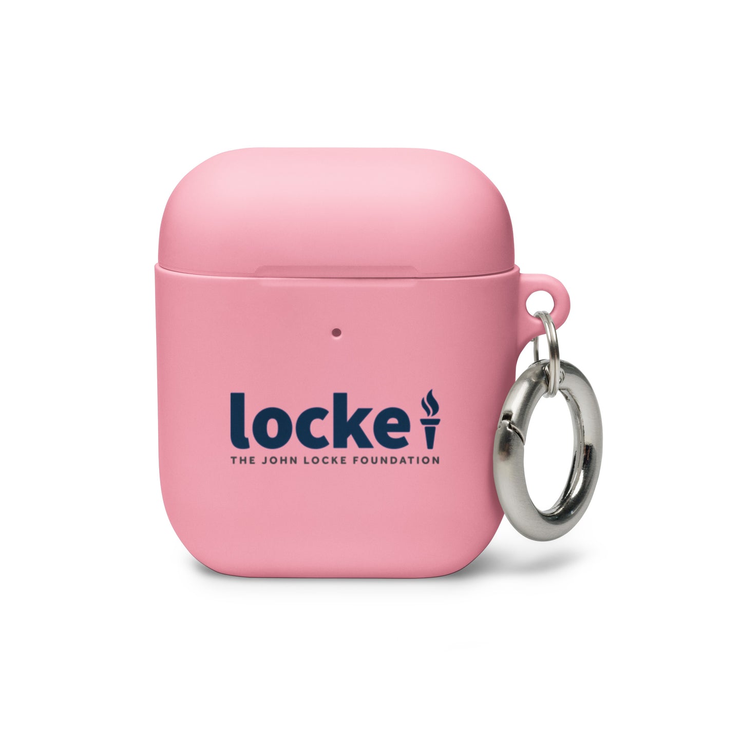 John Locke Foundation in Blue Rubber Case for AirPods®