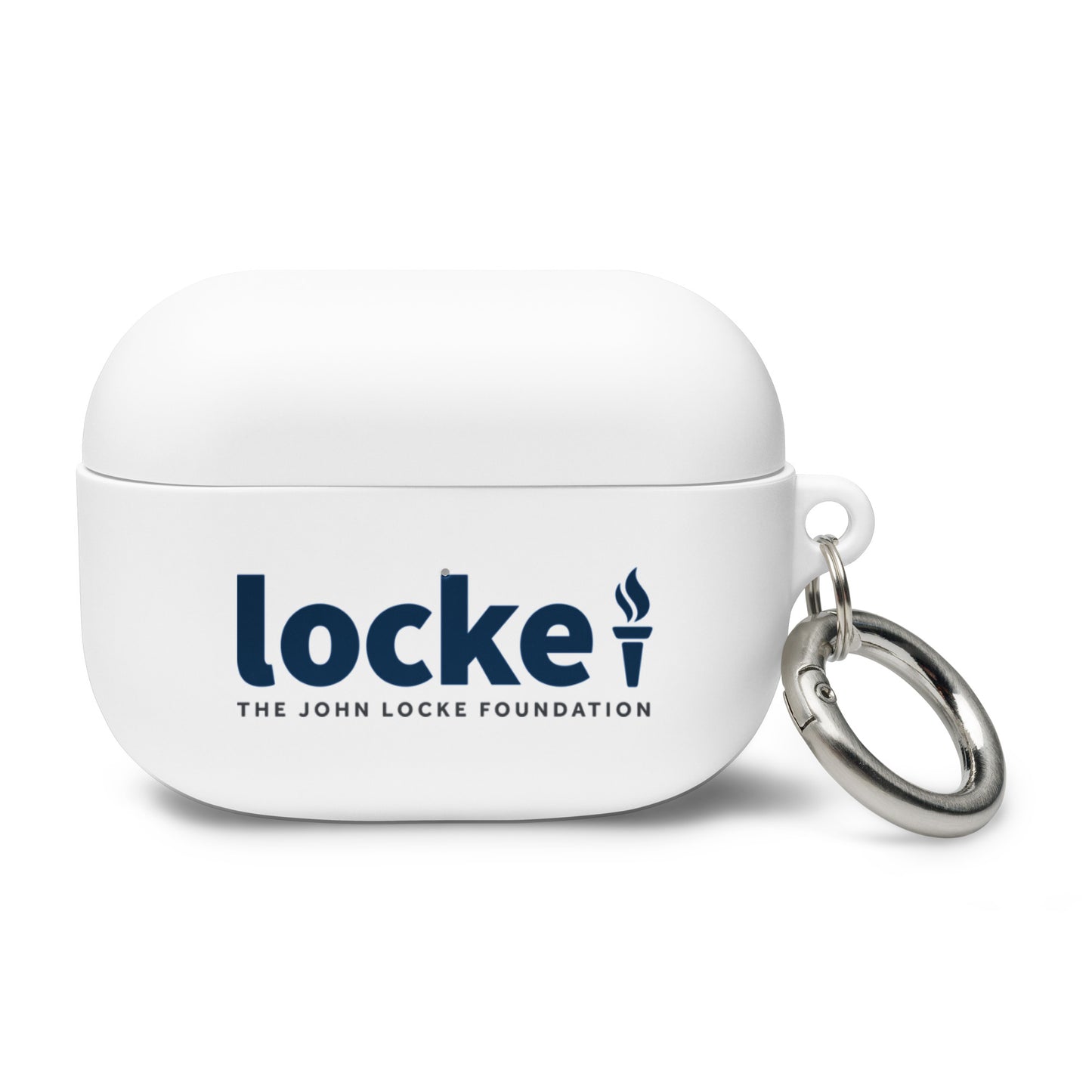 John Locke Foundation in Blue Rubber Case for AirPods®