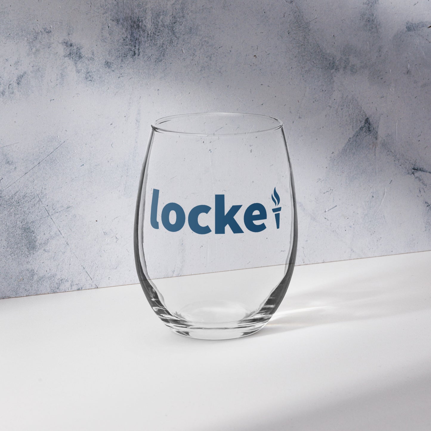 John Locke Foundation Stemless Wine Glass