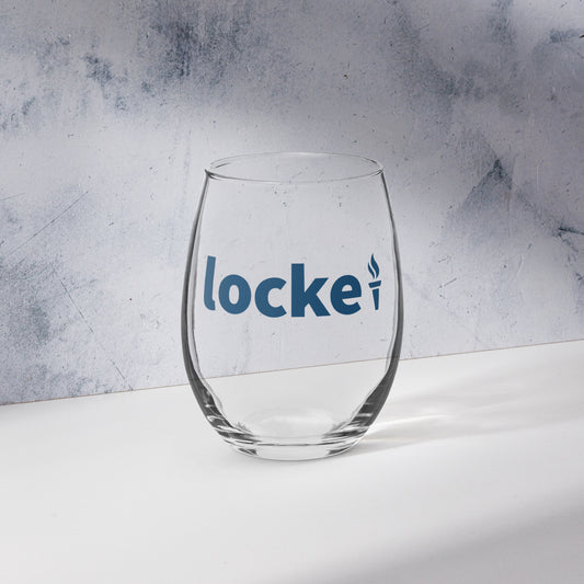 John Locke Foundation Stemless Wine Glass