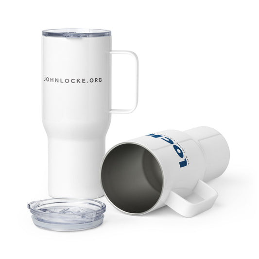 John Locke Foundation Travel Mug with Handle